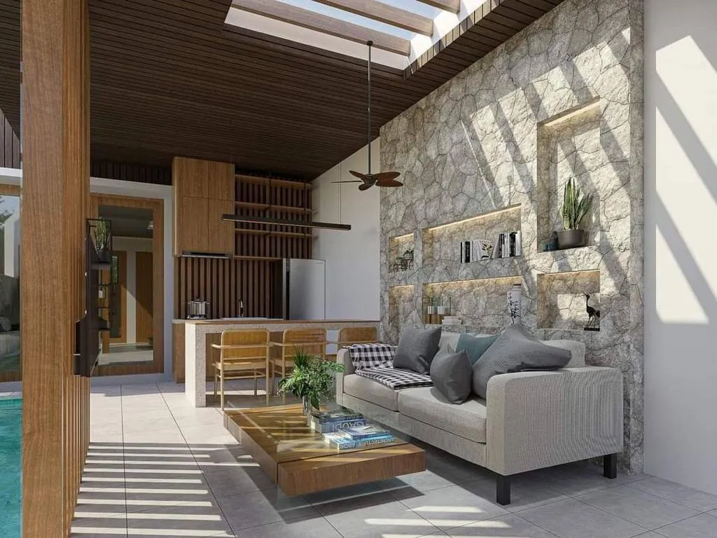 MODERN TROPICAL 2 BEDROOM VILLA FOR SALE LEASEHOLD IN KEROBOKAN BE-1810 